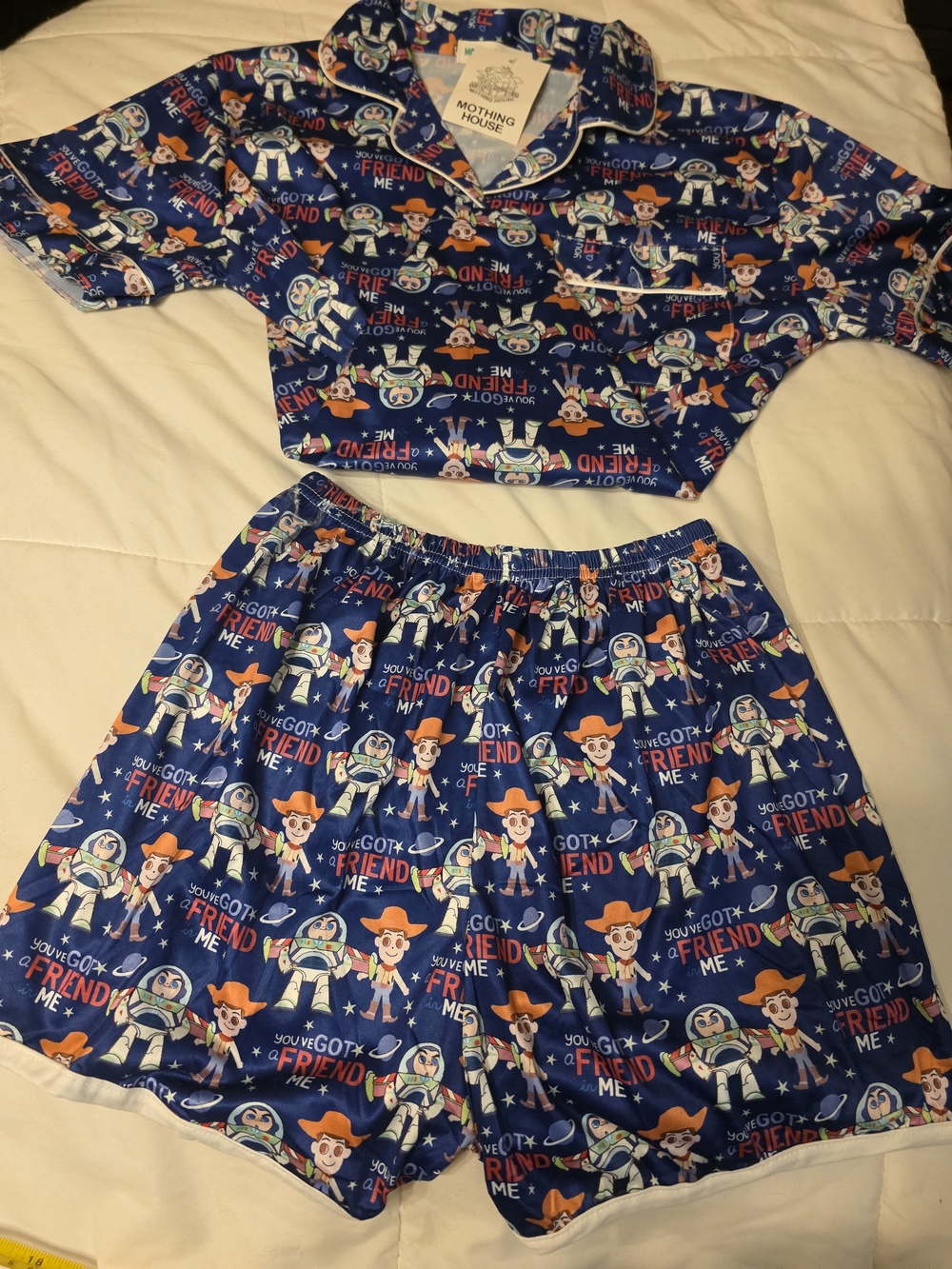 Blue Toy Story Kids Pajama Set/ Adult Medium Size